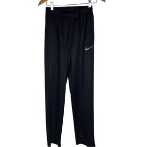 Nike Pull On Athletic Pants Size Small Tall Black Elastic Waist